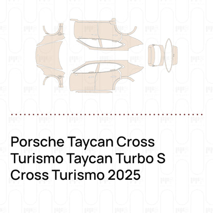 Pre-Cut PPF Porsche Taycan Cross Turismo Taycan Turbo S Cross Turismo 2025