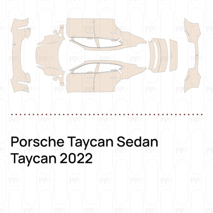 Pre-Cut PPF Porsche Taycan Sedan Taycan 2022