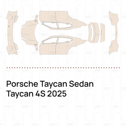 Pre-Cut PPF Porsche Taycan Sedan Taycan 4S 2025