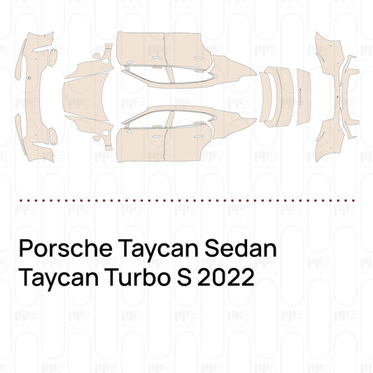 Pre-Cut PPF Porsche Taycan Sedan Taycan Turbo S 2022