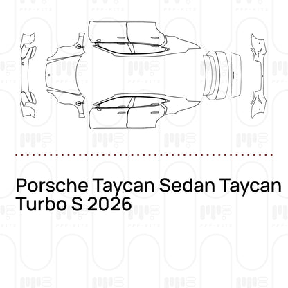 Pre-Cut PPF Porsche Taycan Sedan Taycan Turbo S 2026