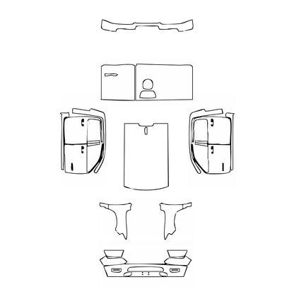 Pre-Cut PPF RAM Trucks 1500 Crew Cab Big Horn 2023 - PPF-Kits