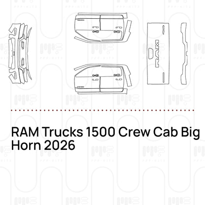 Pre-Cut PPF RAM Trucks 1500 Crew Cab Big Horn 2026