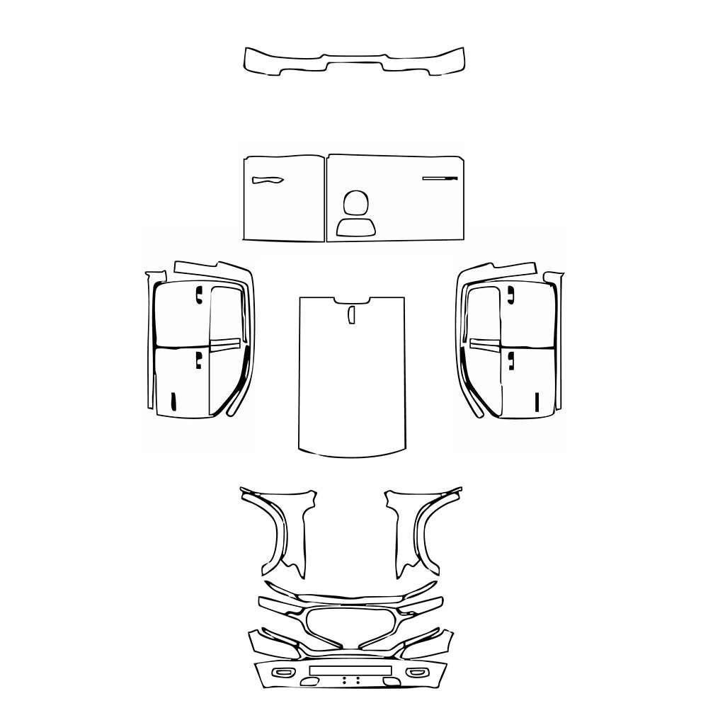 Pre-Cut PPF RAM Trucks 1500 Crew Cab Limited 2023 - PPF-Kits
