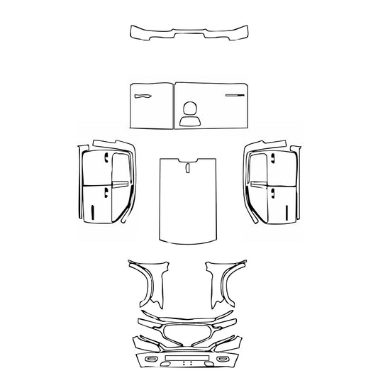 Pre-Cut PPF RAM Trucks 1500 Crew Cab Limited Longhorn 2024 - PPF-Kits