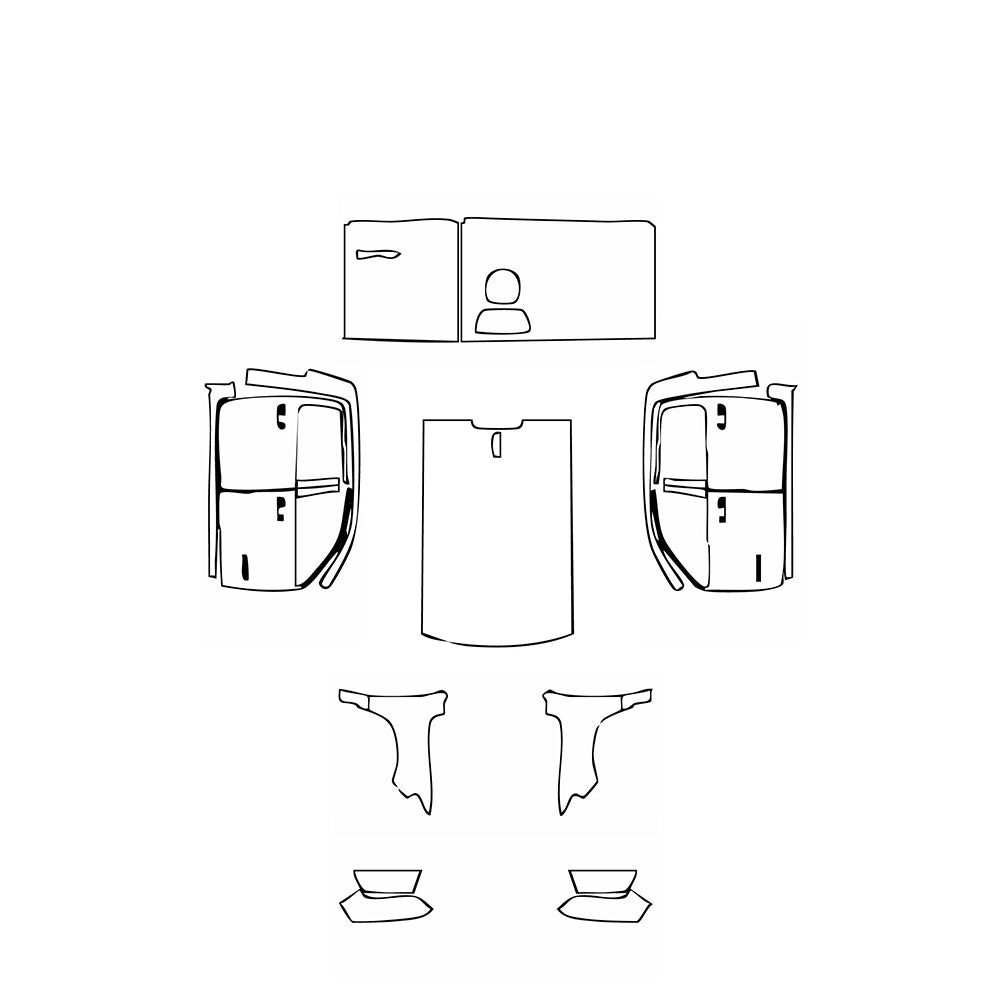 Pre-Cut PPF RAM Trucks 1500 Crew Cab Tradesman HFE 2024 - PPF-Kits