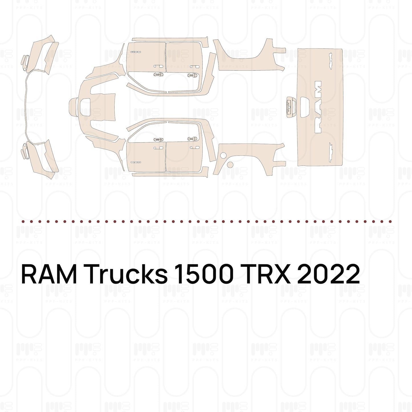 Pre-Cut PPF RAM Trucks 1500 TRX 2022