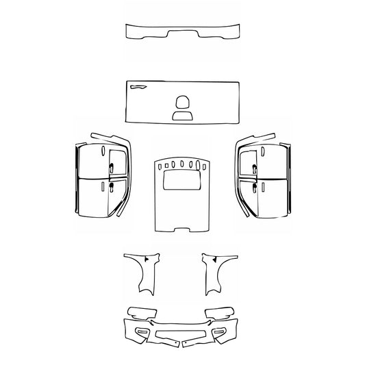 Pre-Cut PPF RAM Trucks 2500 Crew Cab Big Horn 2019 - PPF-Kits