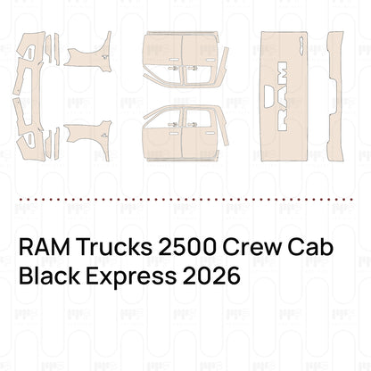 Pre-Cut PPF RAM Trucks 2500 Crew Cab Black Express 2026