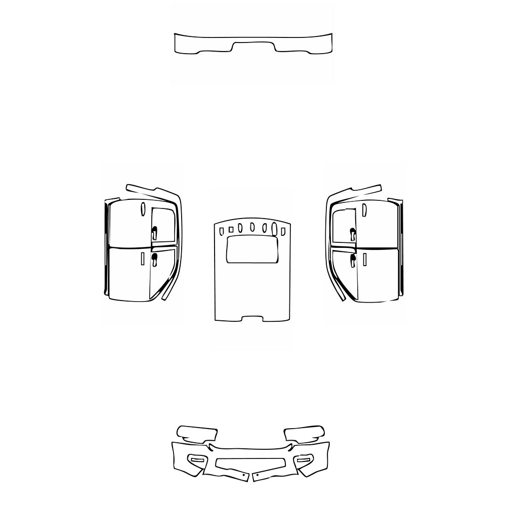 Pre-Cut PPF RAM Trucks 2500 Crew Cab Power Wagon 2022 - PPF-Kits