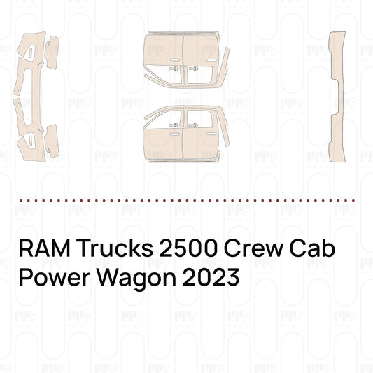 RAM Trucks 2500 Crew Cab Power Wagon 2023 – Forskåret PPF-lakbeskyttelsesfilm