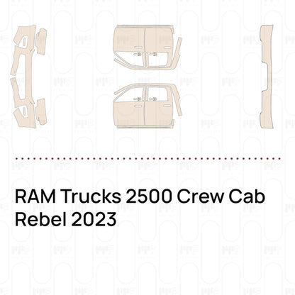 Pre-Cut PPF RAM Trucks 2500 Crew Cab Rebel 2023