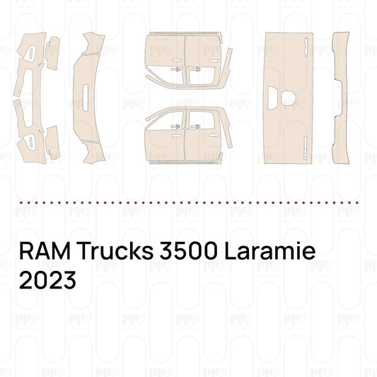 RAM Trucks 3500 Laramie 2023 – Forskåret PPF-lakbeskyttelsesfilm