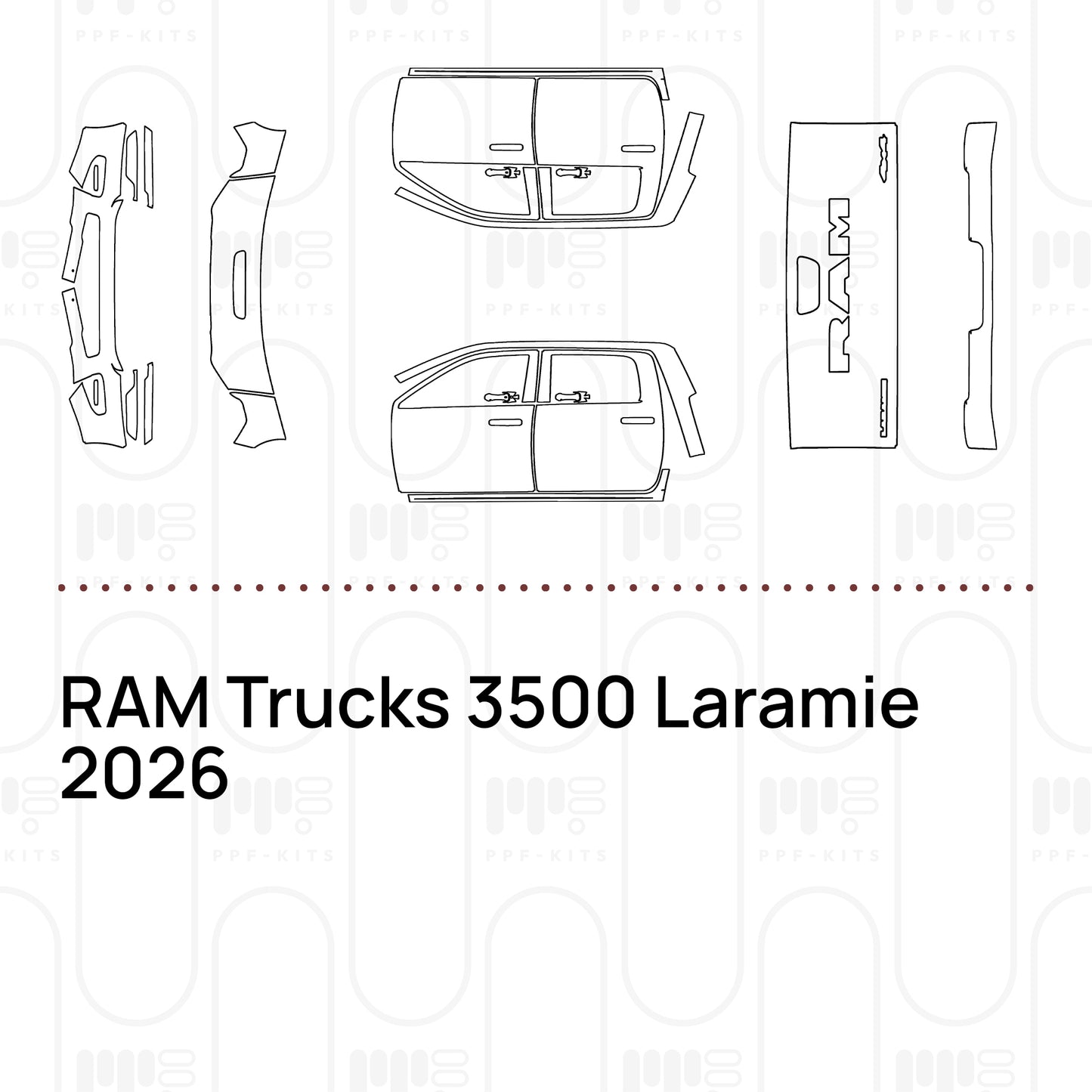 Pre-Cut PPF RAM Trucks 3500 Laramie 2026