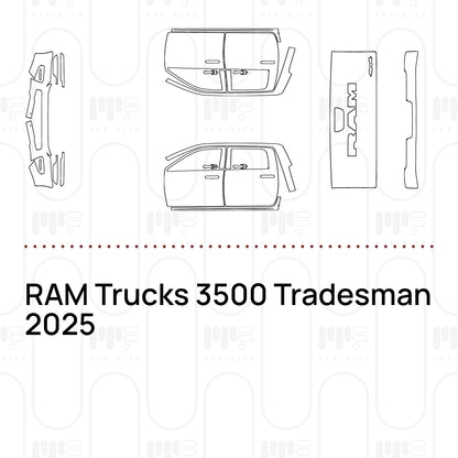Pre-Cut PPF RAM Trucks 3500 Tradesman 2025