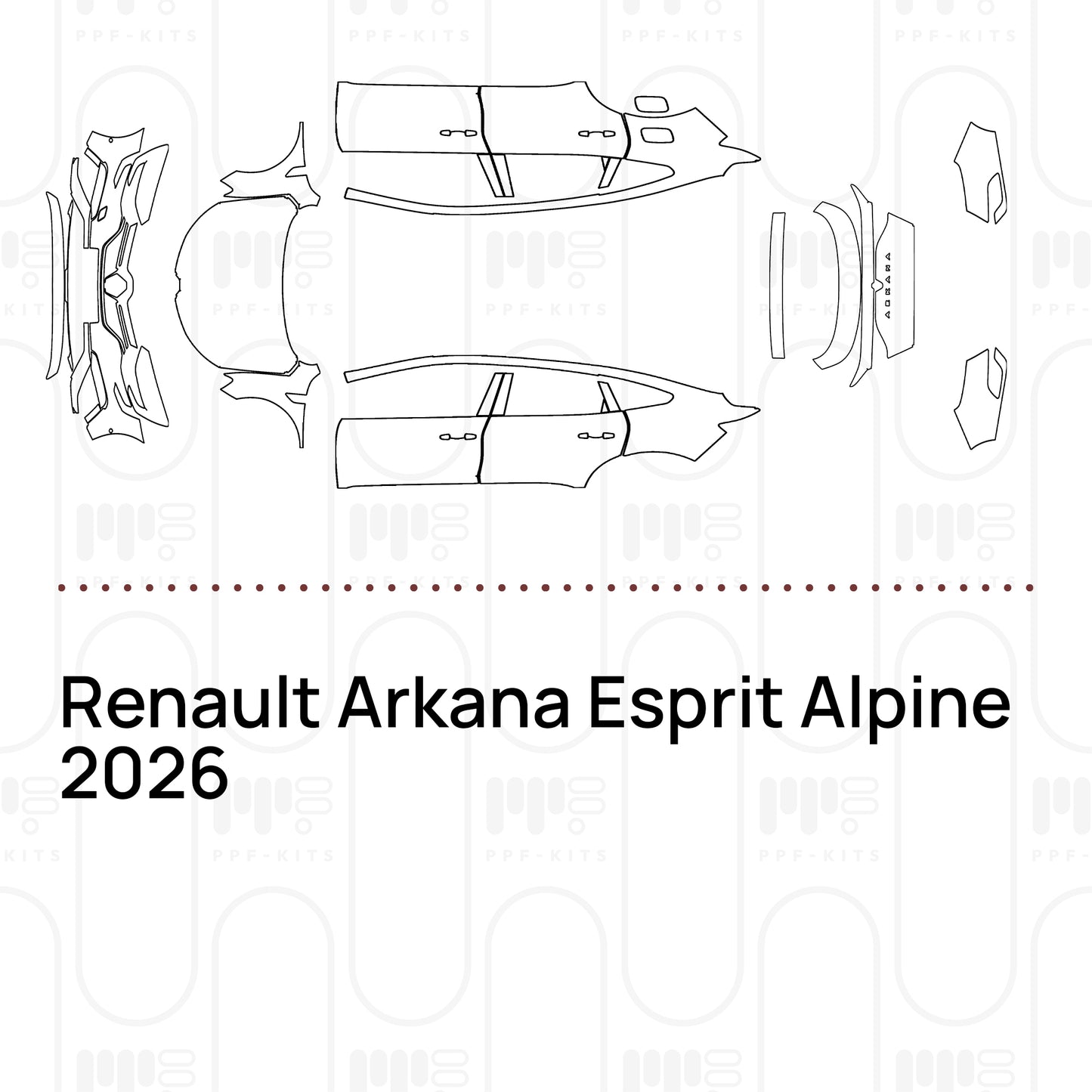 Pre-Cut PPF Renault Arkana Esprit Alpine 2026