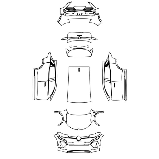 Pre-Cut PPF Renault Megane E-Tech 2024 - PPF-Kits