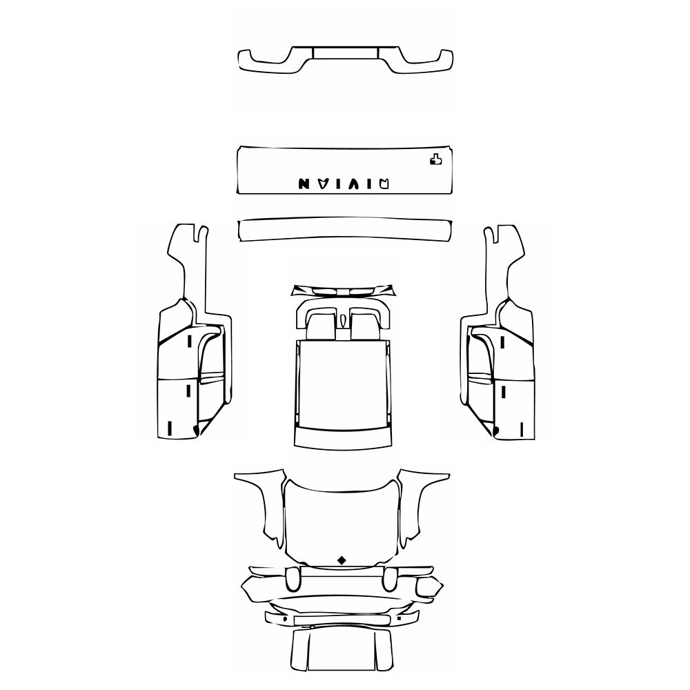 Pre-Cut PPF Rivian R1T 2024 - PPF-Kits