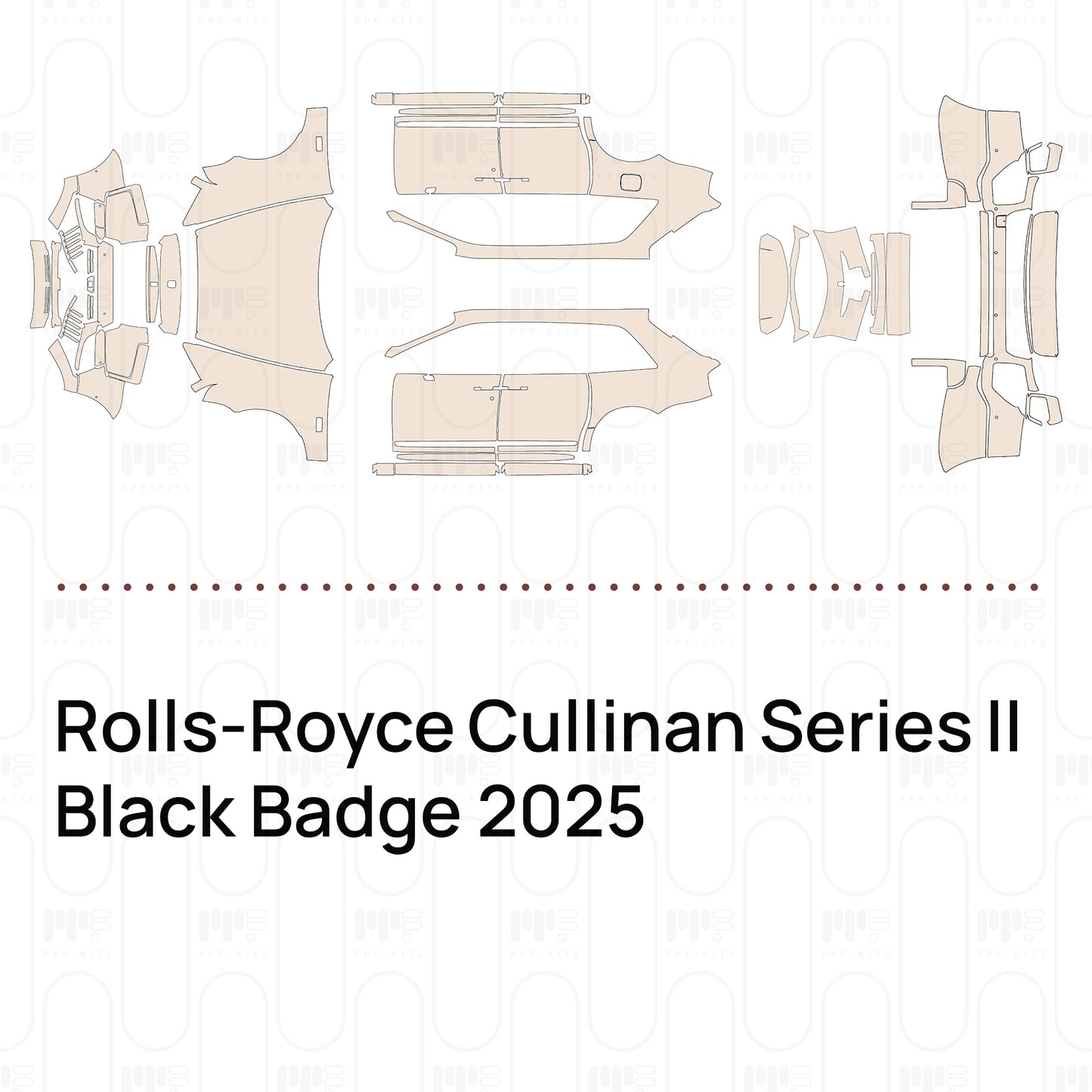Pre-Cut PPF Rolls-Royce Cullinan Series II Black Badge 2025
