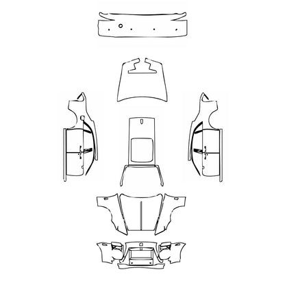 Pre-Cut PPF Rolls-Royce Ghost Extended Wheelbase 2014 - PPF-Kits