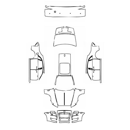 Pre-Cut PPF Rolls-Royce Ghost Series II EWB 2015 - PPF-Kits