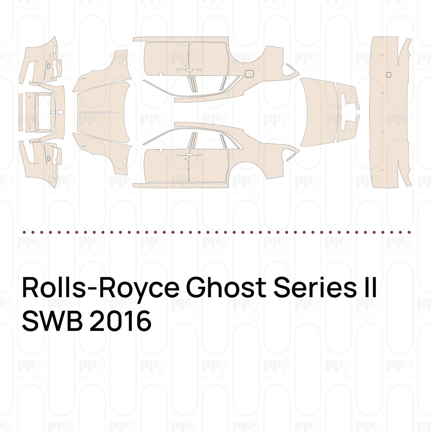 Pre-Cut PPF Rolls-Royce Ghost Series II SWB 2016