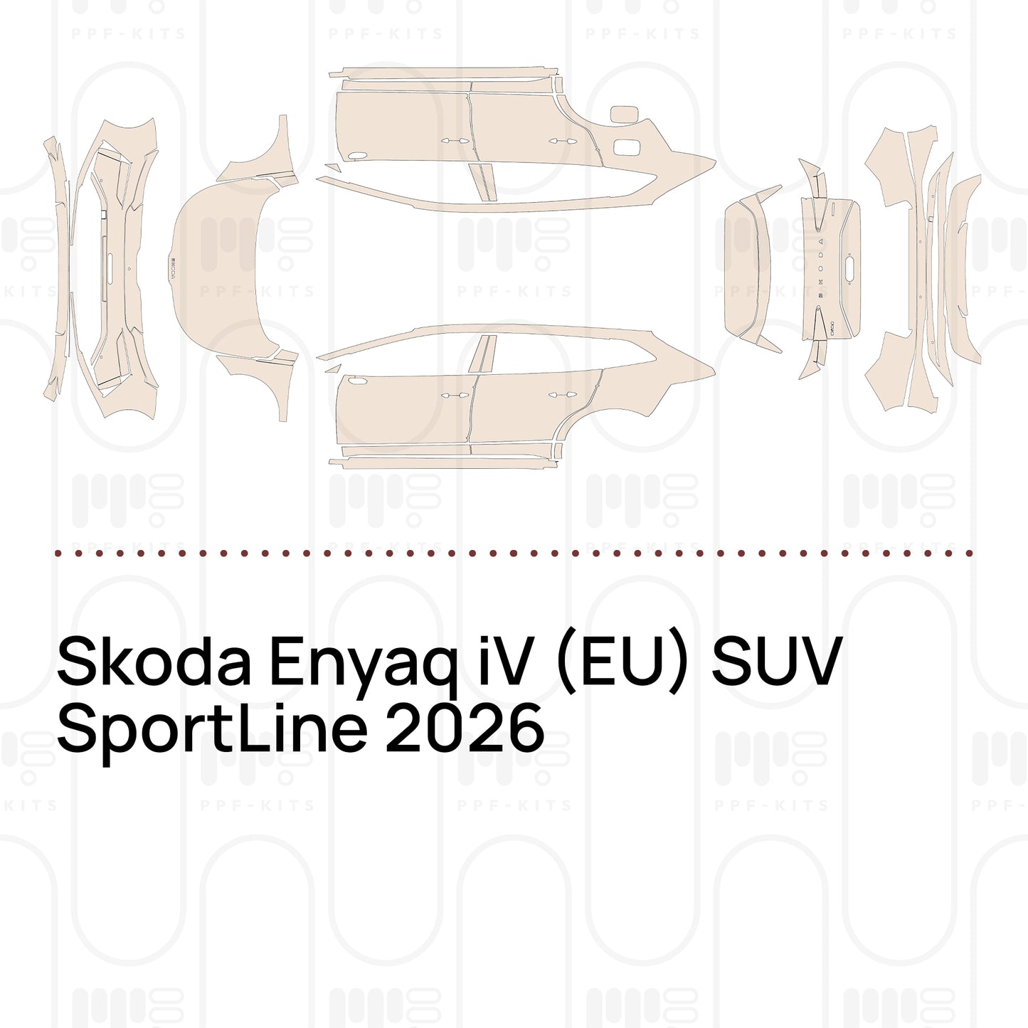 Pre-Cut PPF Skoda Enyaq iV (EU) SUV SportLine 2026