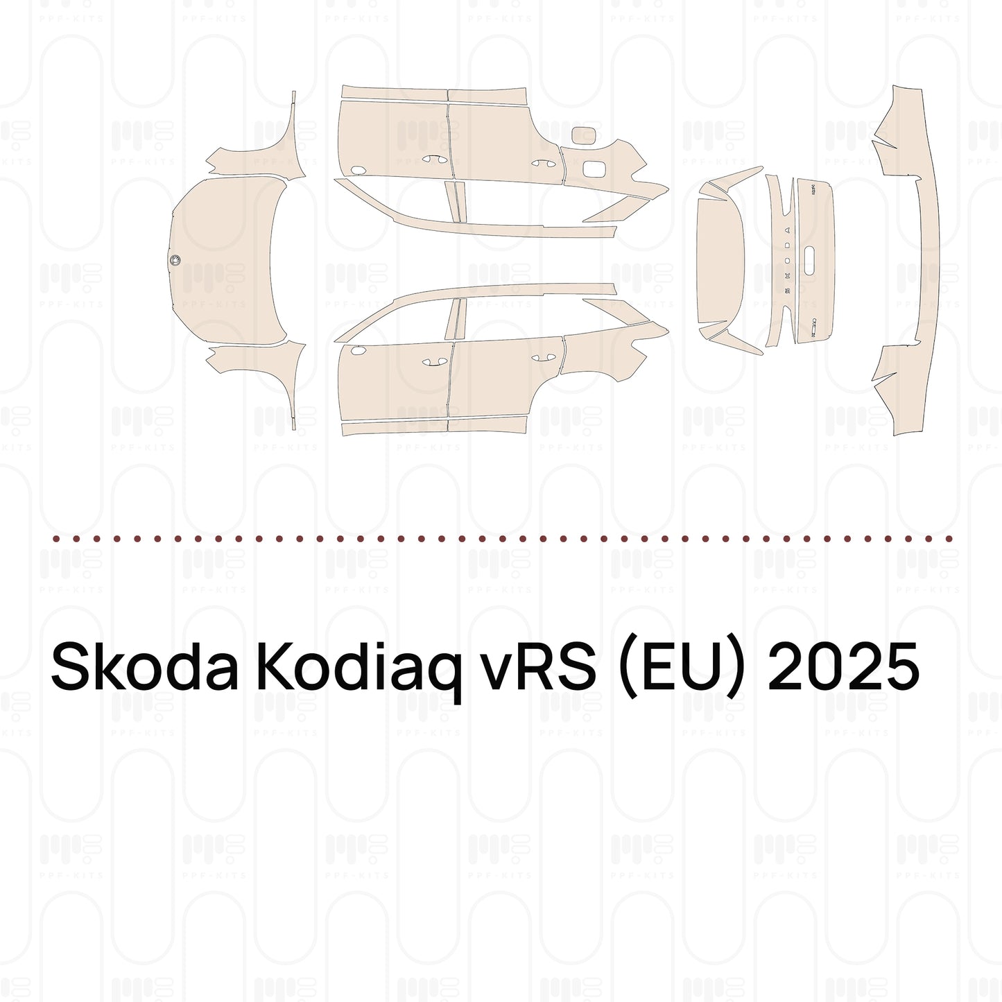 Pre-Cut PPF Skoda Kodiaq vRS (EU) 2025