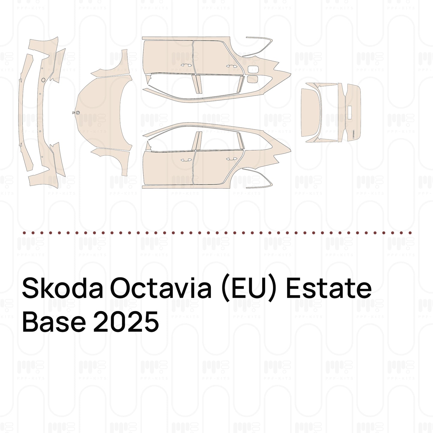 Pre-Cut PPF Skoda Octavia (EU) Estate Base 2025