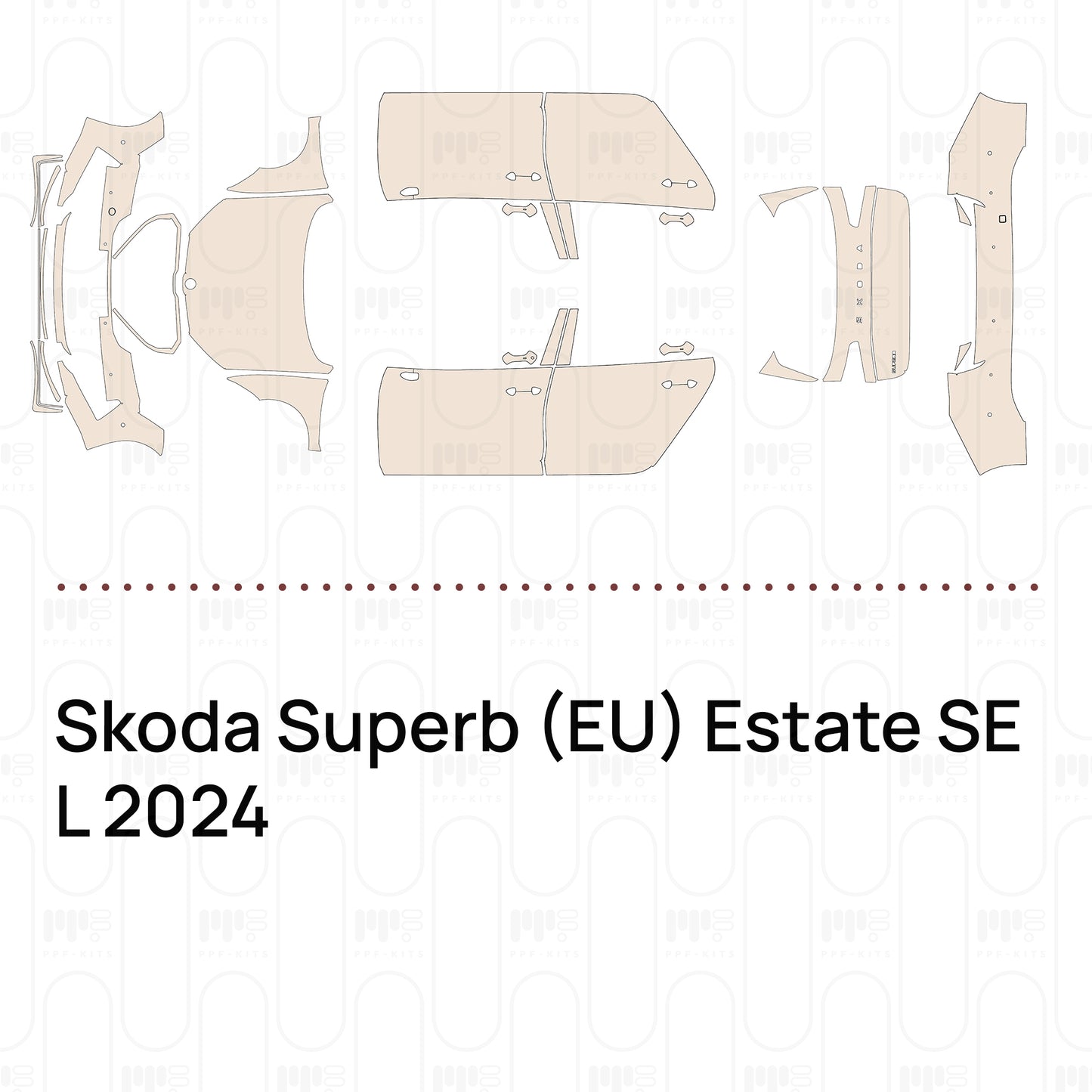 Pre-Cut PPF Skoda Superb (EU) Estate SE L 2024
