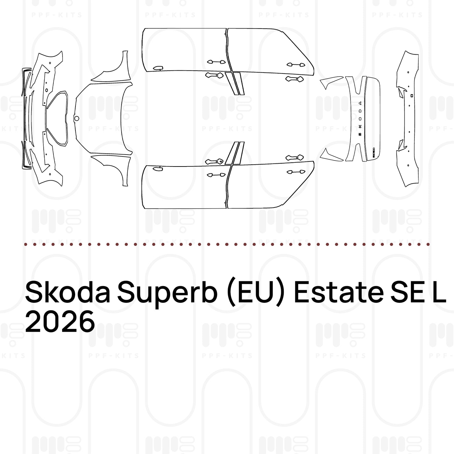 Pre-Cut PPF Skoda Superb (EU) Estate SE L 2026