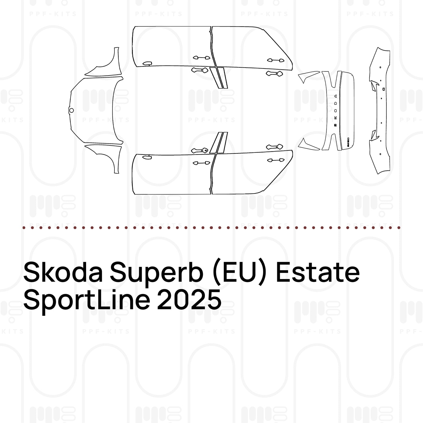 Pre-Cut PPF Skoda Superb (EU) Estate SportLine 2025