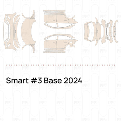Pre-Cut PPF Smart #3 Base 2024