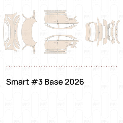 Pre-Cut PPF Smart #3 Base 2026