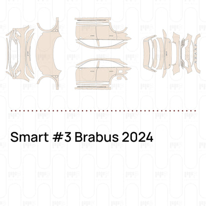 Pre-Cut PPF Smart #3 Brabus 2024