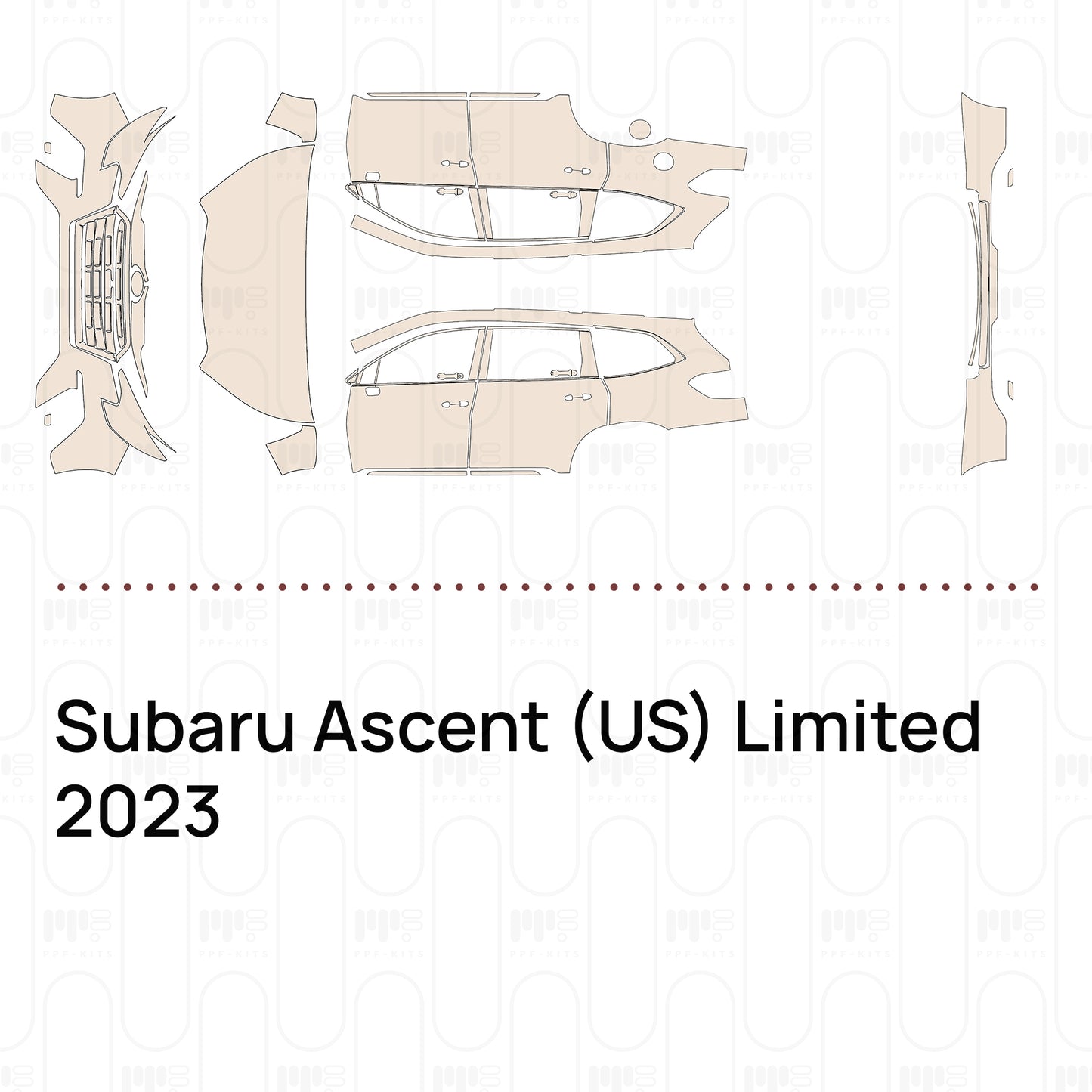 Pre-Cut PPF Subaru Ascent (US) Limited 2023
