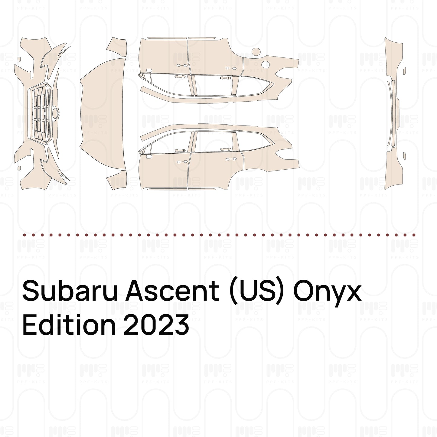 Pre-Cut PPF Subaru Ascent (US) Onyx Edition 2023
