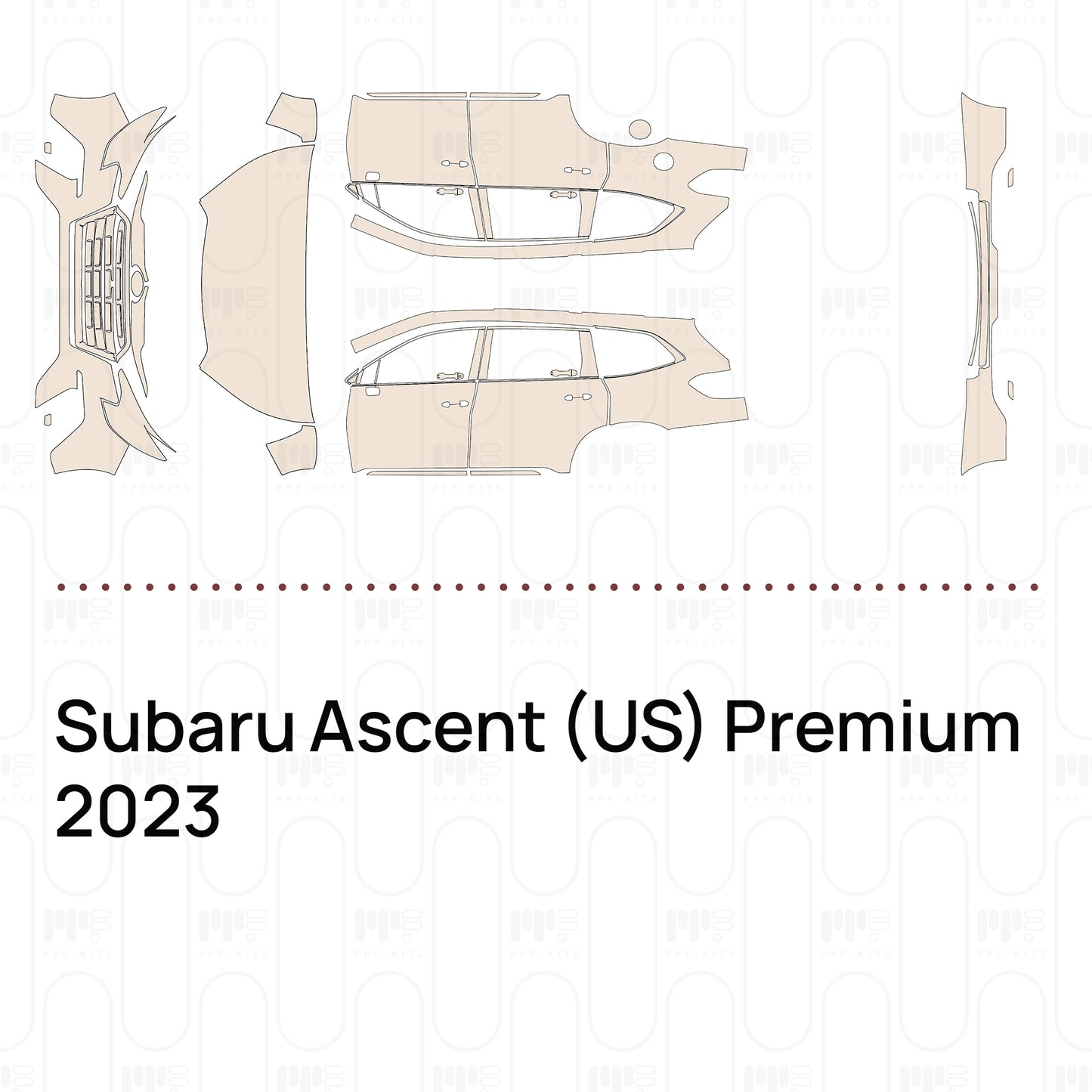 Pre-Cut PPF Subaru Ascent (US) Premium 2023