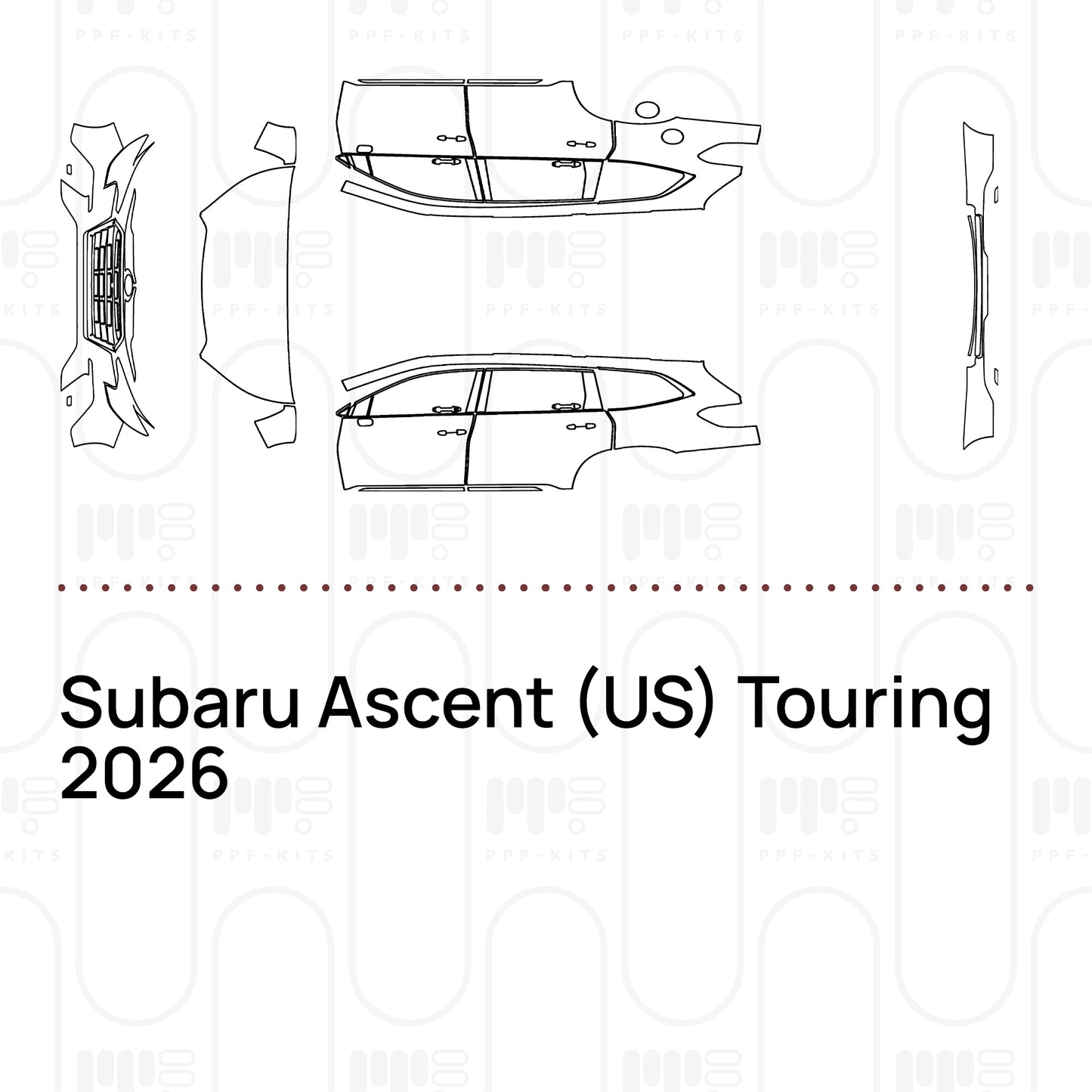 Pre-Cut PPF Subaru Ascent (US) Touring 2026
