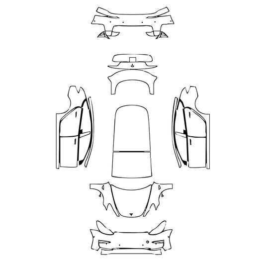 Pre-Cut PPF Tesla Model 3 2023 - PPF-Kits