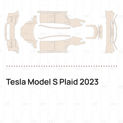Pre-Cut PPF Tesla Model S Plaid 2023