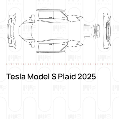 Pre-Cut PPF Tesla Model S Plaid 2025