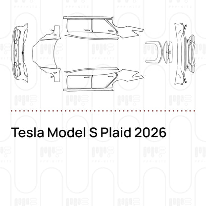 Pre-Cut PPF Tesla Model S Plaid 2026
