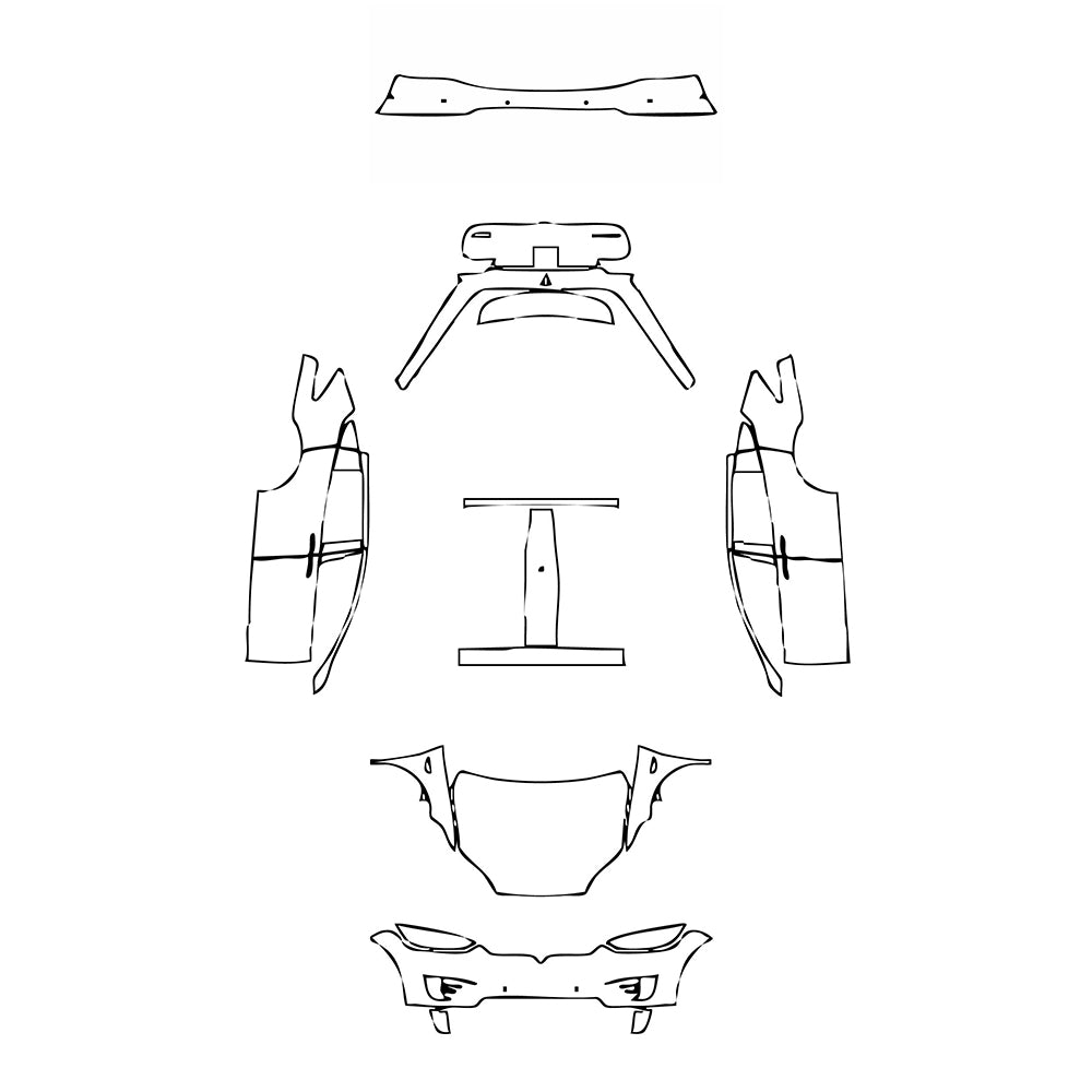 Pre-Cut PPF Tesla Model X Base 2016 - PPF-Kits