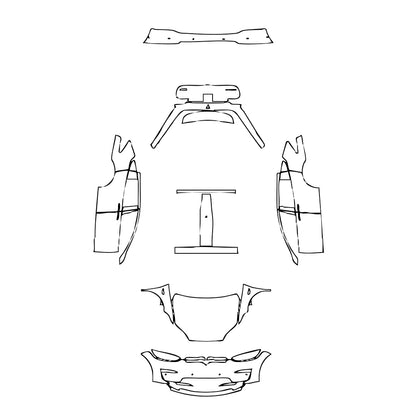 Pre-Cut PPF Tesla Model X Base 2022 - PPF-Kits