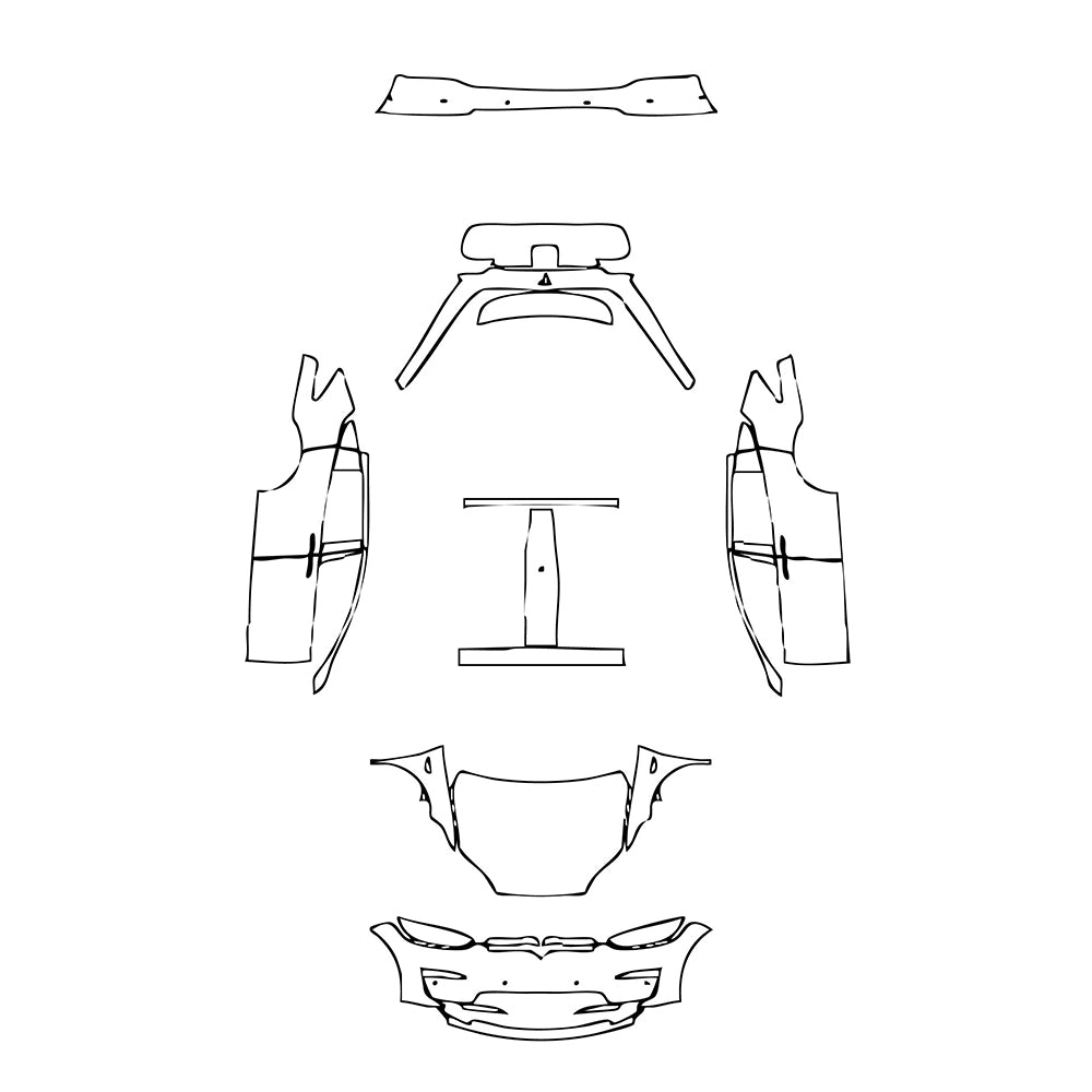 Pre-Cut PPF Tesla Model X Plaid 2023 - PPF-Kits