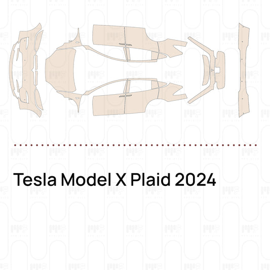 Pre-Cut PPF Tesla Model X Plaid 2024