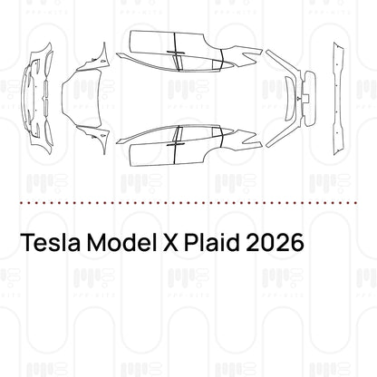 Pre-Cut PPF Tesla Model X Plaid 2026