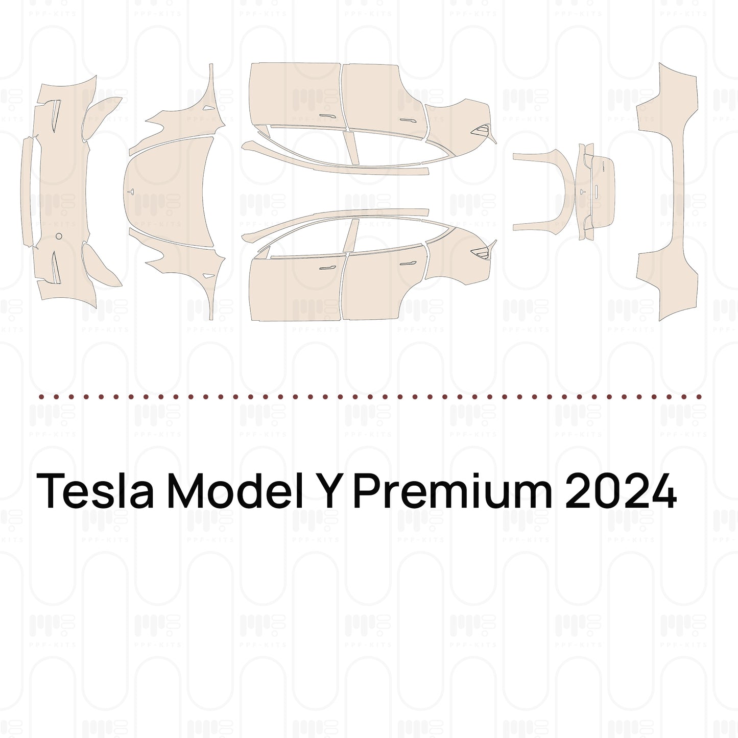 Pre-Cut PPF Tesla Model Y Premium 2024