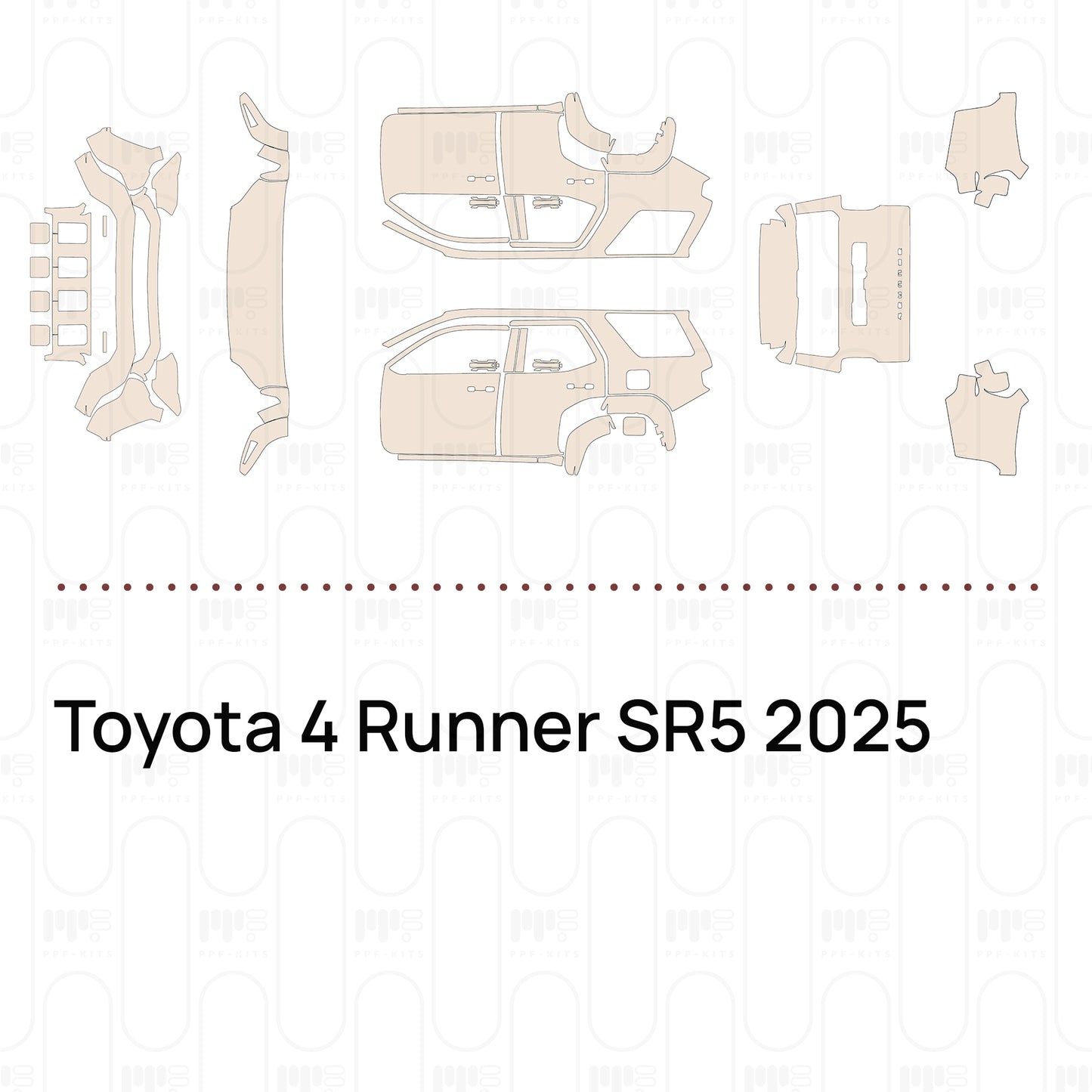 Pre-Cut PPF Toyota 4 Runner SR5 2025